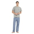 thumbnail image 1 of Men Cotton Pajama For Men Lightweight Plaid Soft Nightwear Short Sleeves PJS With Pockets, 1 of 1