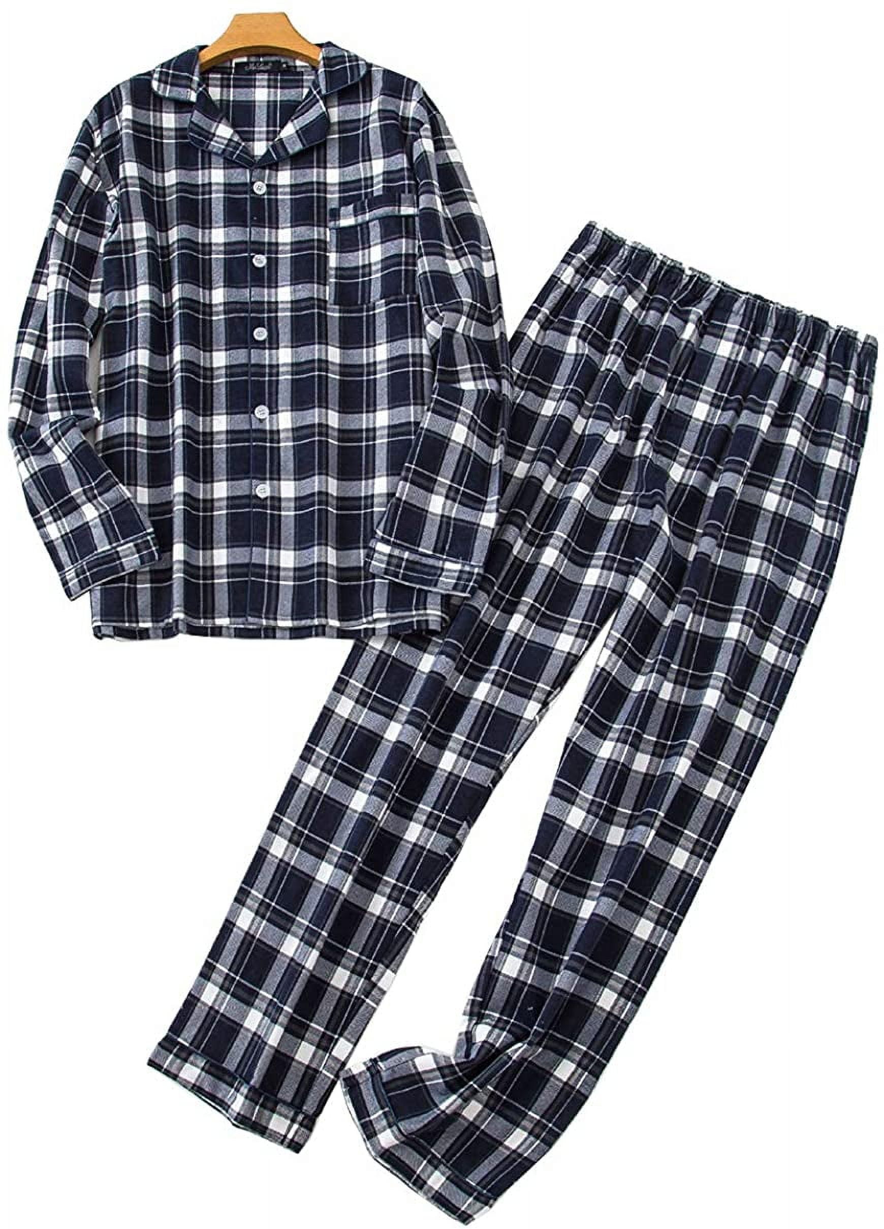 Flannel Pajamas Set 100 Percent Cotton Mens Pajamas Buy Men's
