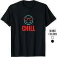 thumbnail image 1 of Men Cotton Tee Cool Smiley Sunglasses Graphic T-Shirt Top Black Tropical Design Casual Crew Neck Comfortable S-5XL, 1 of 5