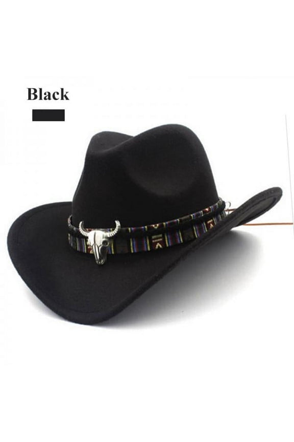 Men Cowboy Hat Stetson Style Fedora Sun Summer Western Riding Wide Brim Cap