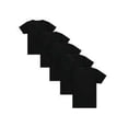 thumbnail image 1 of Men Crew Neck Black t Shirts Sweatshirt Shirt for Men - 5 Pack, 1 of 1