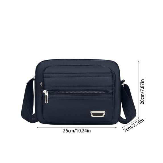 Men Crossbody Sling Bag, Lightweight Adjustable Shoulder Messenger Pack, Multi-Pocket Casual Chest Bag for Work Travel Daily Sports