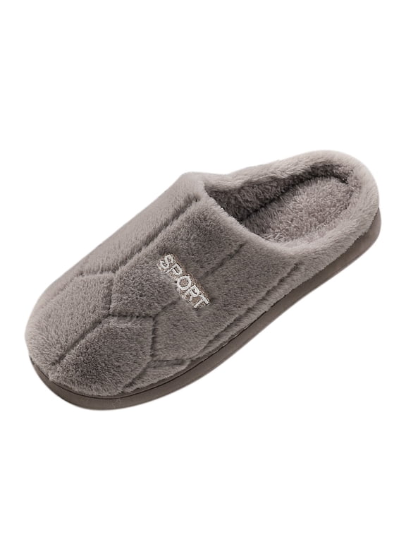 Men Cute and Men Fuzzy Slippers Keep Warm Shoes Men Wool Slippers Mens Casual Flat House Sliper 11