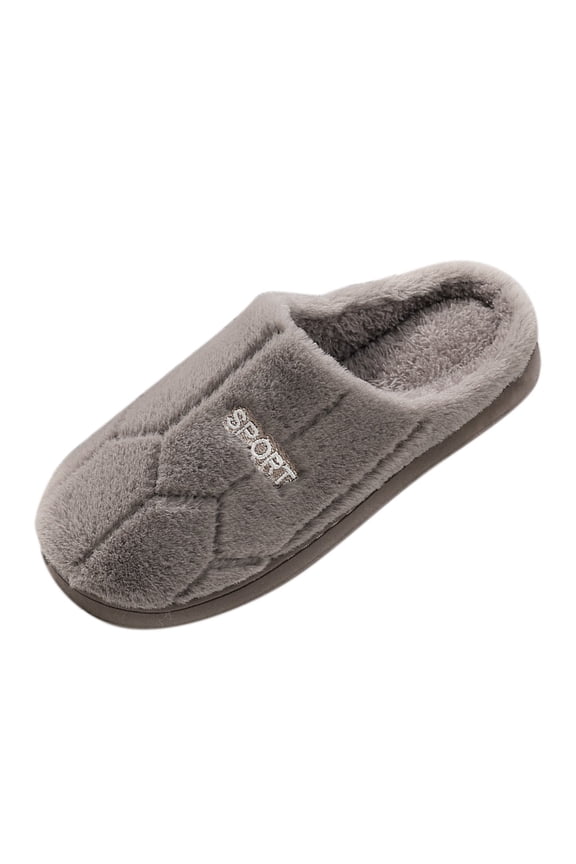 Men Cute and Men Fuzzy Slippers Keep Warm Shoes Men Wool Slippers Mens Casual Flat House Sliper 11