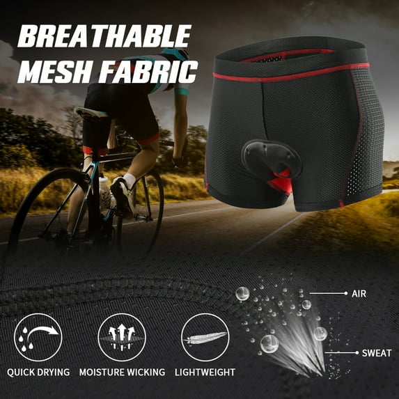 Men Cycling Underwear Shorts Breathable Gel Padded MTB Biking Riding Shorts