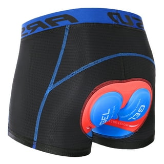 Men Bike Padded Shorts with -Slip Leg Grips Cycling 3D Padded Underwear  Bicycle Padding Riding Shorts Biking Underwear Shorts 