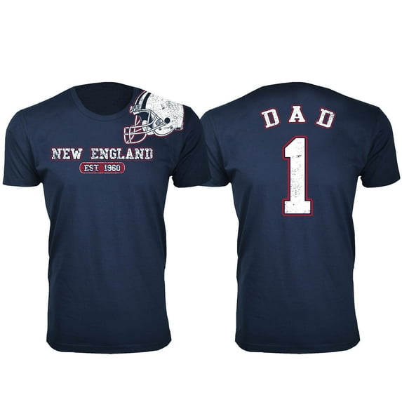Men Dad #1 Awesome Football Helmet T-Shirt