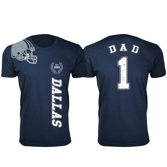 Men Dad #1 Football Home Team T-Shirt