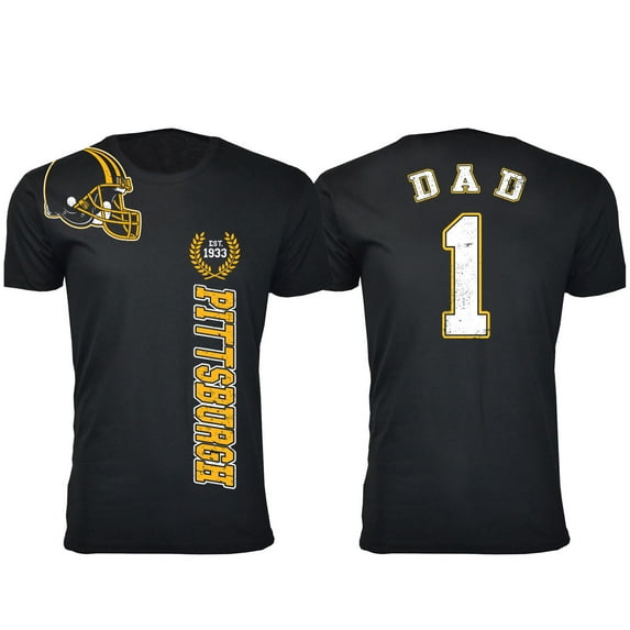 Men Dad #1 Football Home Team T-Shirt