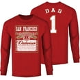 thumbnail image 1 of Men Dad Dadwiser Football Long Sleeve Shirt, 1 of 2