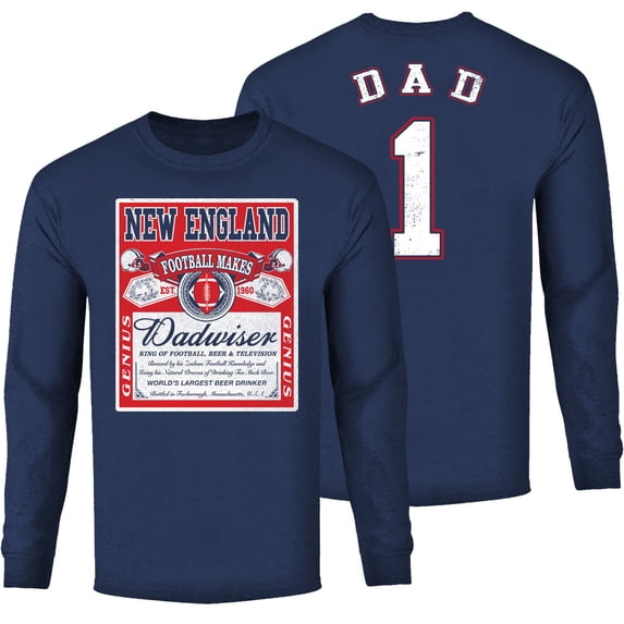 Men Dad Dadwiser Football Long Sleeve Shirt