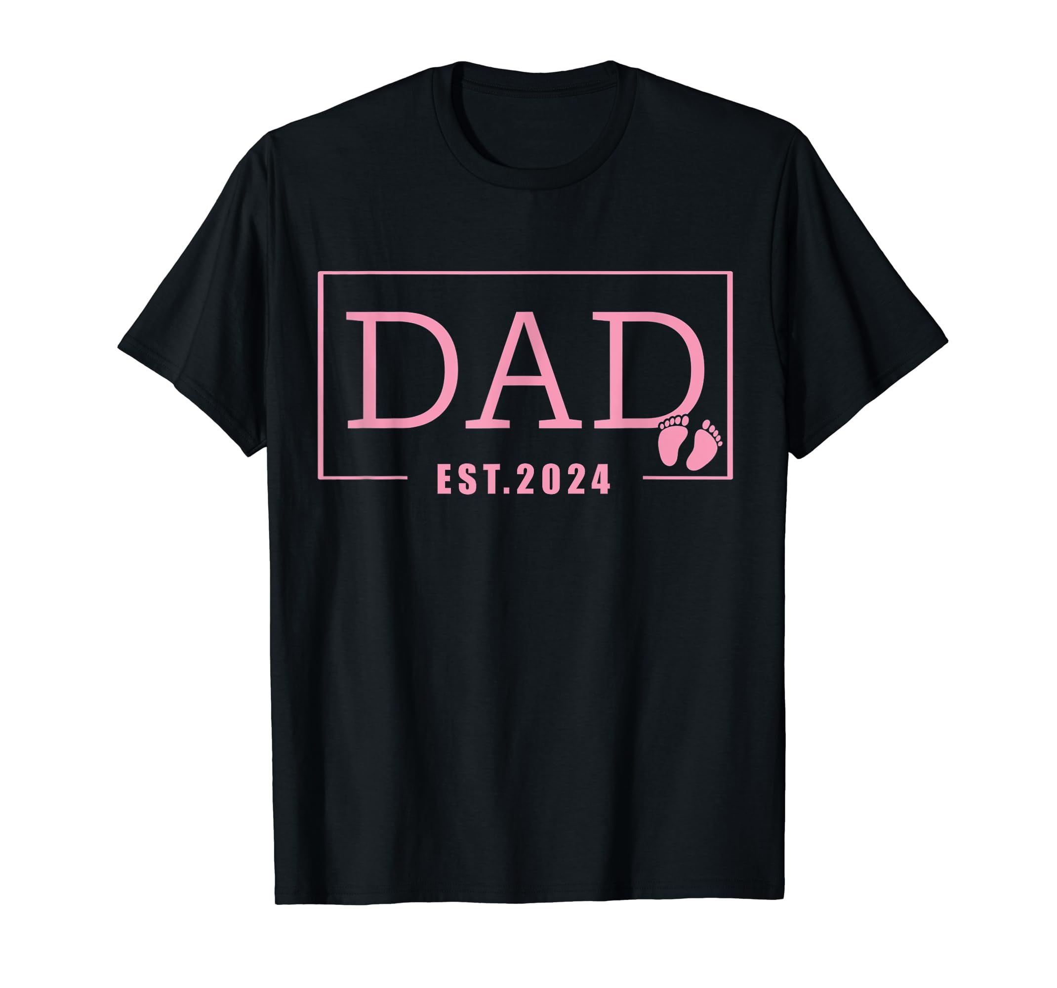 Men Dad Established Est 2024 Girl Newborn Gifts Daddy Father TShirt
