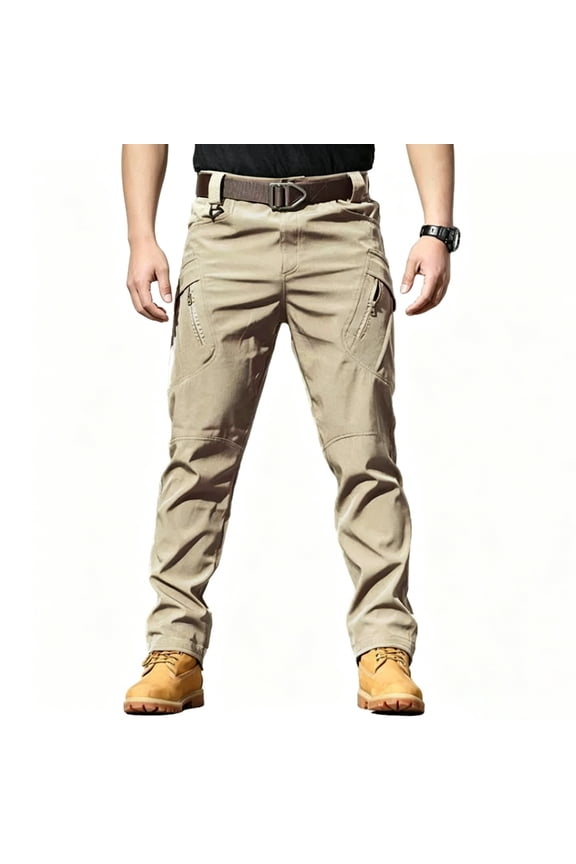 Men Daily Cargo Work Pants Stretch UPF50+ Breathable Rugged All Terrain Casual Pants S-XXL