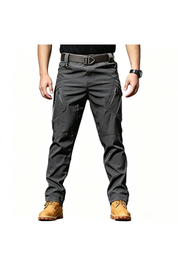 Men Daily Cargo Work Pants Stretch UPF50+ Breathable Rugged All Terrain Casual Pants S-XXL