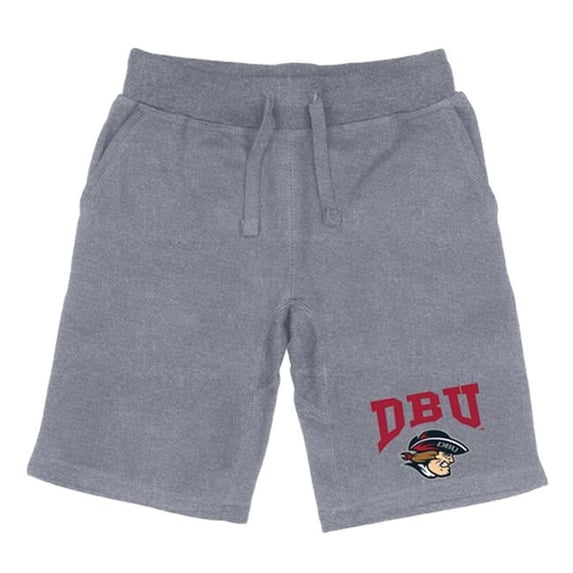 Men Dallas Baptist Patriots Premium Shorts, Heather Grey - 2XL