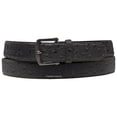 thumbnail image 1 of Men Dark Brown Faux Alligator Crocodile Skin Leather Belt A5, 1 of 2