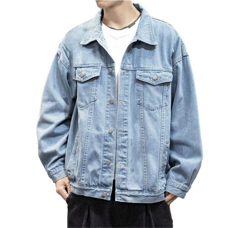 Mens denim jacket 4xl shop