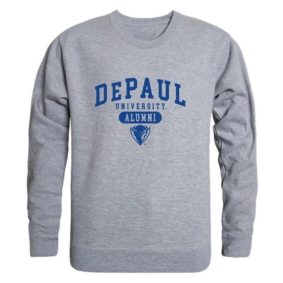 Men Depaul Blue Demons Alumni Fleece, Heather Grey - 2XL