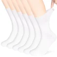 thumbnail image 1 of Men Diabetic Socks, Loose Cuff Non Binding Socks, 6 Pairs Extra Wide Seamless Toe Socks for Men Women 6-11, 1 of 5