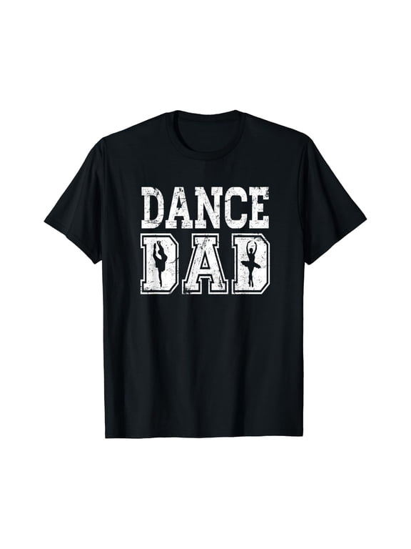 Men Distressed Dance Dad Ballet T Shirt Size S-5XL