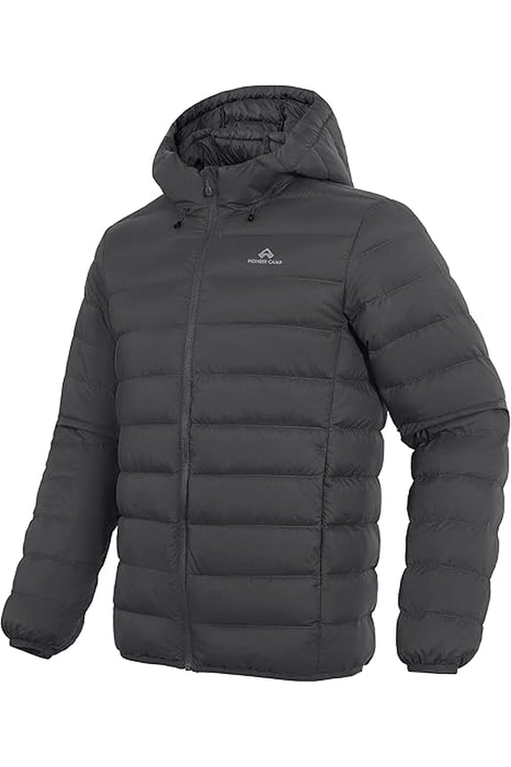 Men Down Puffer Jacket Pioneer Camp 650 Fill Packable Hooded