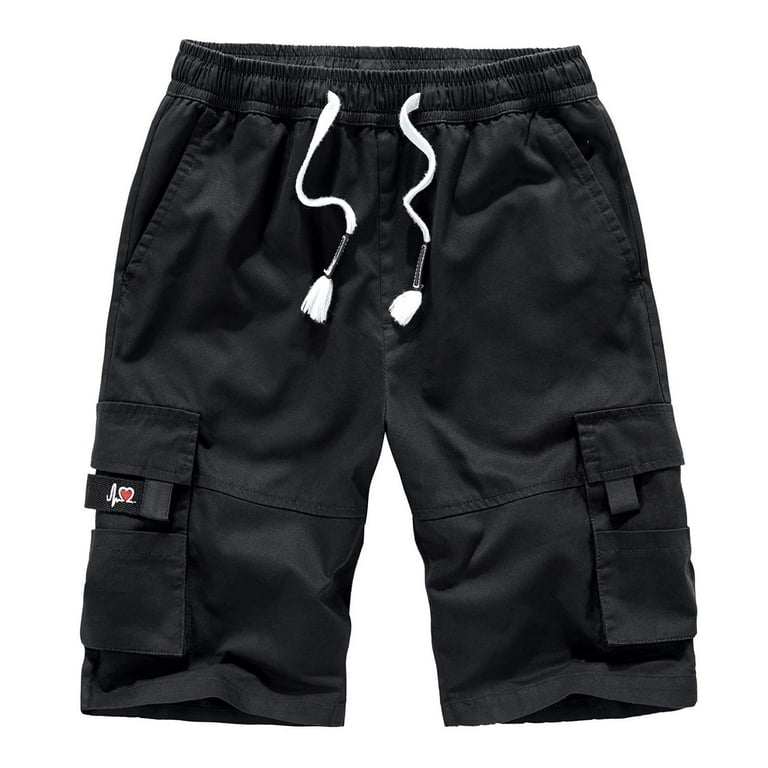 Walmart mens elastic waist shorts cheap