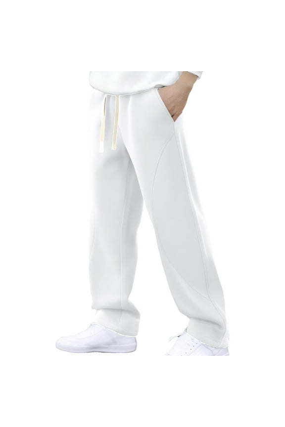 Men Drawstring Loose Fit Comfortable Casual Trousers for Everyday Wear and Relaxation Comfortable Sweatpants for Men Relaxed Fit Pant