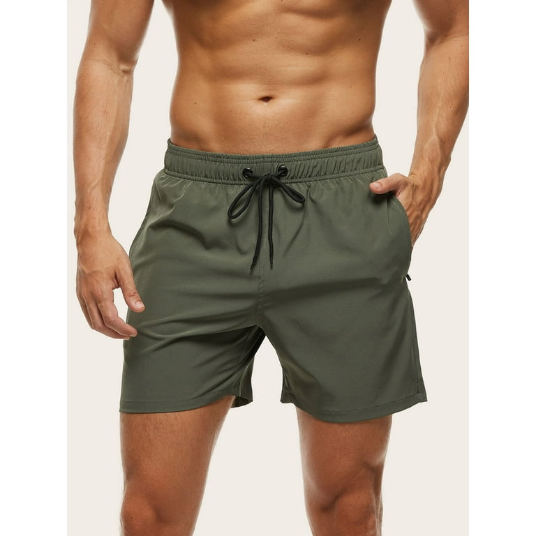 Drawstring cheap swim trunks