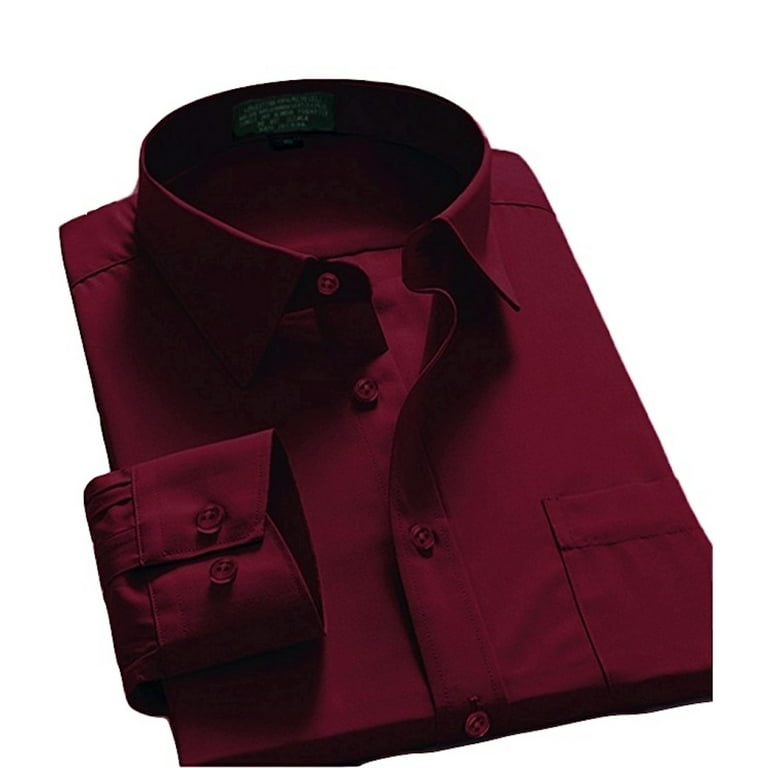 Buy Slim Fit Solid Collar Casual Shirt Maroon Peach and Sky Blue
