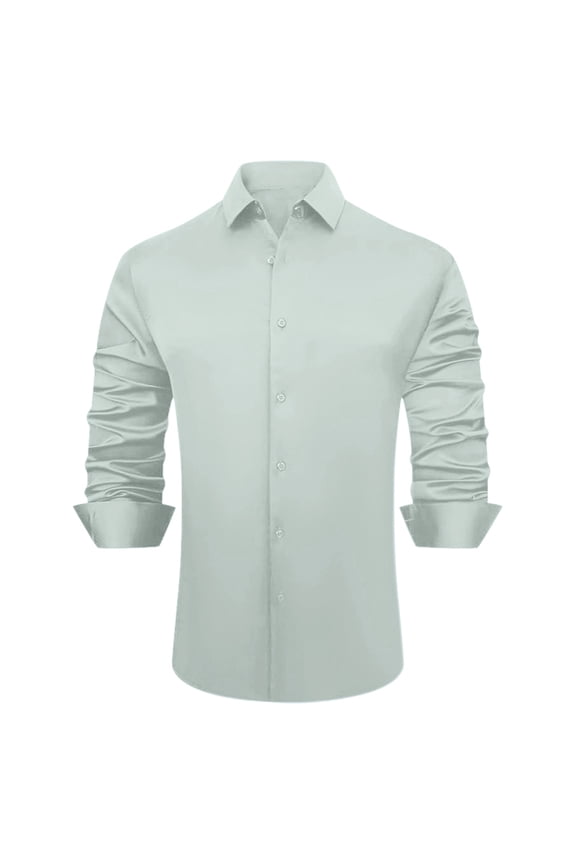 Men Dress Shirts Slim Fit Casual Button Down Shirt Long Short Sleeve Comfortable Stylish Wear Formal Business Attire Mens Casual Crew Neck Basic Tees