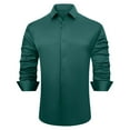 thumbnail image 1 of Men Dress Shirts Slim Fit Casual Button Down Shirt Long Short Sleeve Comfortable Stylish Wear Formal Business Attire Mens Casual Crew Neck Basic Tees, 1 of 4