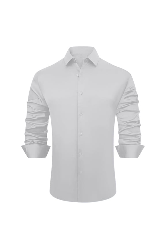 Men Dress Shirts Slim Fit Casual Button Down Shirt Long Short Sleeve Comfortable Stylish Wear Formal Business Attire Mens Casual Crew Neck Basic Tees