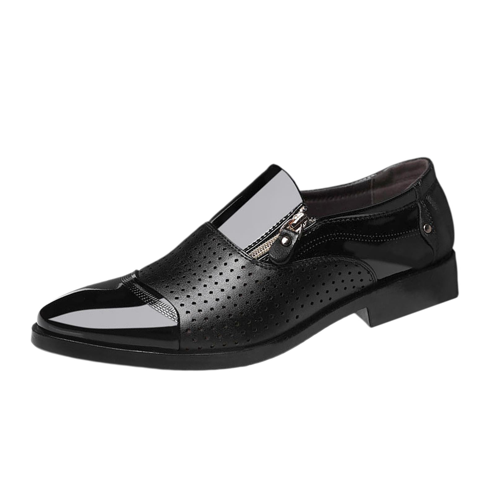amazon mens casual dress shoes Amazon.com | XOEKD Men's Oxford Dress Sneakers Casual Business Round Toe Flats Soft Linin Simple Lace-up Anti-Slip Loafers Shoes for Walk Driving Derby Orthopedic (Black,6)