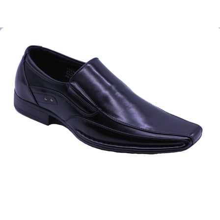 Men Dress Shoes Slip-On Casual Loafers Black Color Size US9