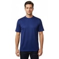 thumbnail image 1 of Men Dressy T-Shirt  Log-In Uomo Crew Neck Silky Short Sleeves 218 Midnight Blue, 1 of 2