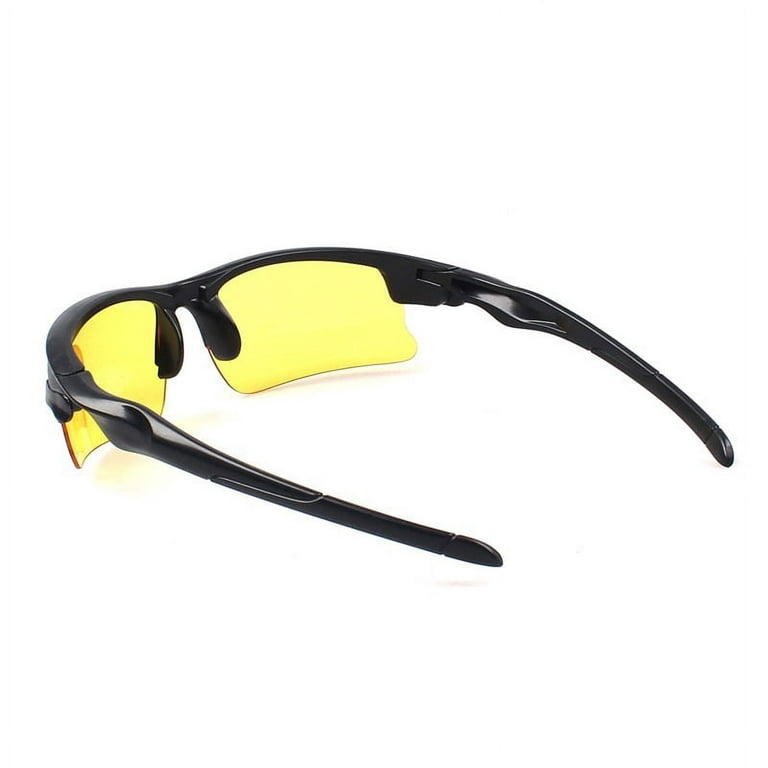 Men Driving Polarized Sunglasses Keep Your Eyes From Wind & Dust Large PC  Frame Night Vision Sunglasses Yellow Lens