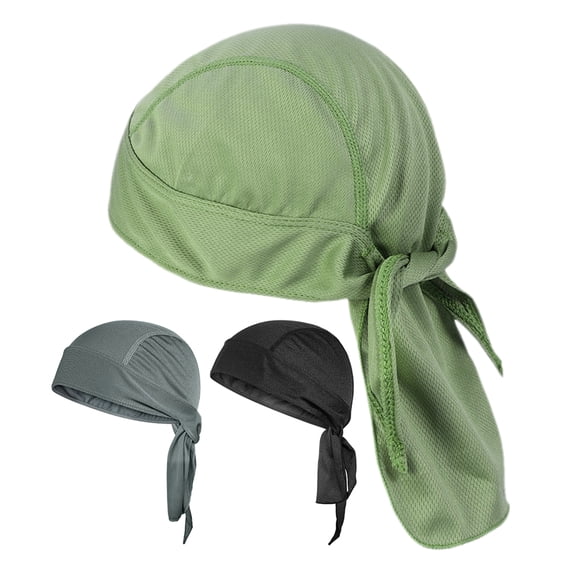 Men Durag Breathable Quick Drying Cooling Skull Cap for Cycling Motorcycle Outdoor Activities