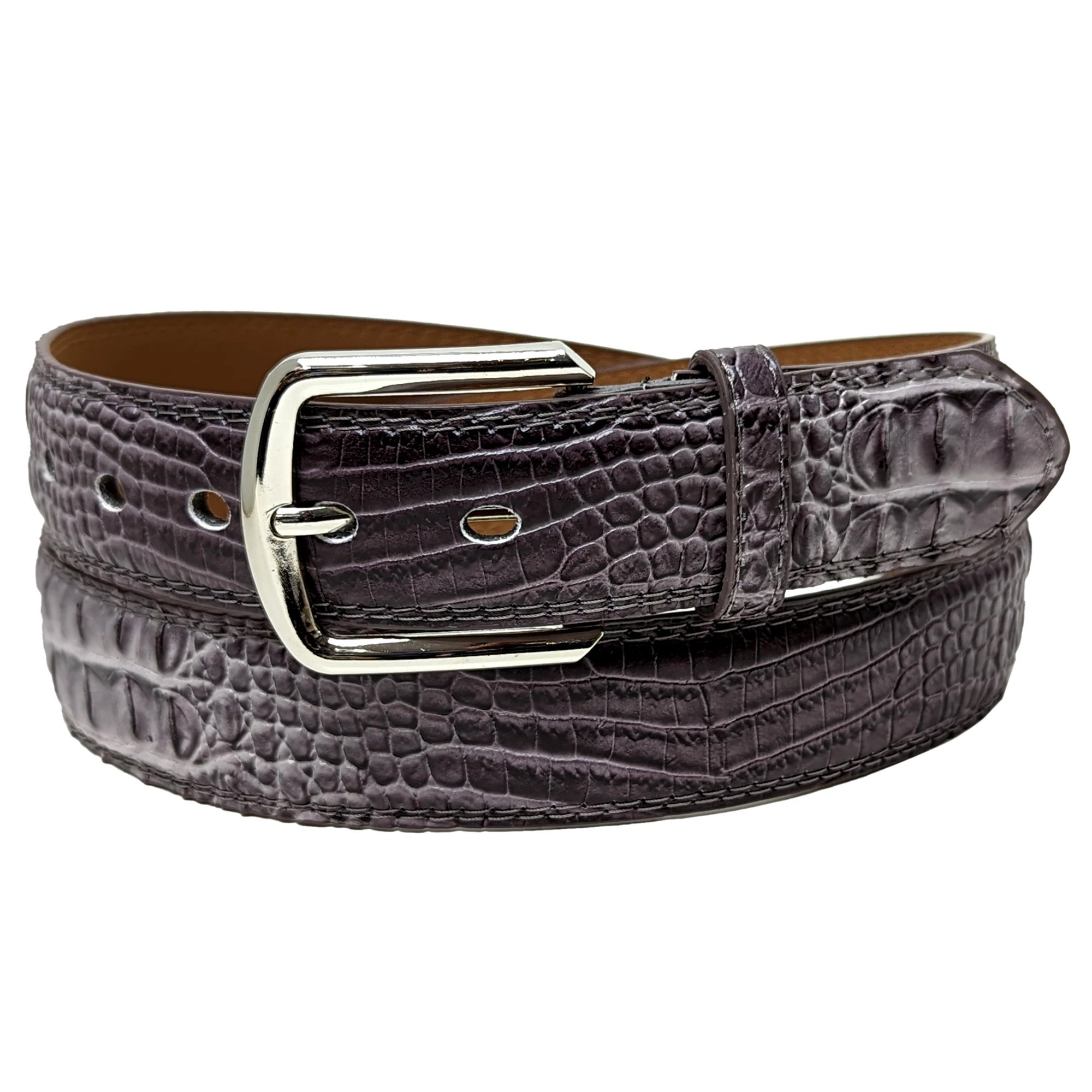 Genuine Original real alligator/crocodile leather Belt Mens width