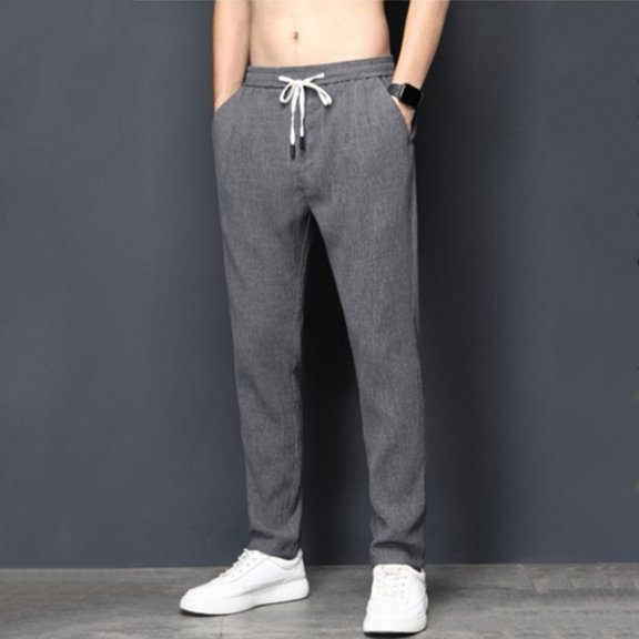 Men Elastic Waist Sports Jogging Pants Gym Bodybuilding Workout Fitness Trousers