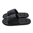 thumbnail image 1 of Men Embossed Bear Shower Shoes, Slide Sandals, EVA Quick‑Dry Lightweight Bathroom Slippers With Full Drainage Holes for Shower & Indoor Home Wear, 1 of 4