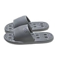 thumbnail image 1 of Men Embossed Bear Shower Shoes, Slide Sandals, EVA Quick‑Dry Lightweight Bathroom Slippers With Full Drainage Holes for Shower & Indoor Home Wear, 1 of 4