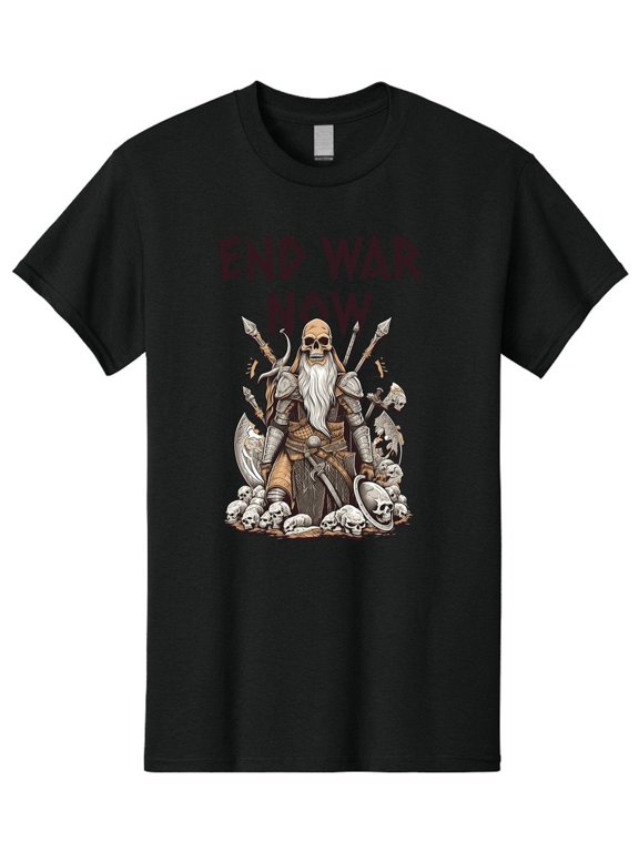 Men End War Now Graphic Casual Summer Cotton T-Shirt