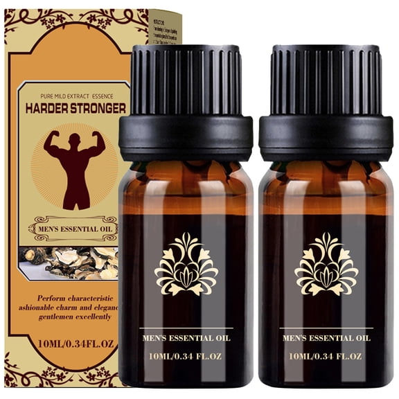 Men Essential Oil,Men Enlarge Essential Oil, Energy Massage Essential Oil for Men, Boost Strength for Men (2Pcs)