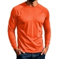 thumbnail image 1 of Men Fall Clothes,Workout Shirts for Men Breathable Raglan Long Sleeve Athletic Tee Tops Lightweight Crew Neck T Shirts, 1 of 8