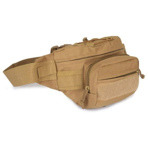 Men Fanny Pack Waist Bag Multi Zipper Pockets Hip Belt Bag