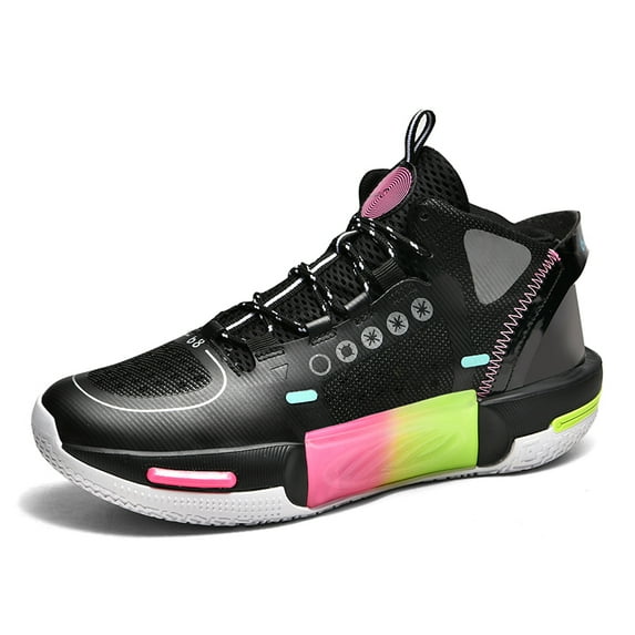 Men Fashion Athletic Basketball Shoes Streetball Running Walking Gym Sports Sneakers Jogging Fitness Non Slip Outdoor Casual Cushioning Workout Shoes