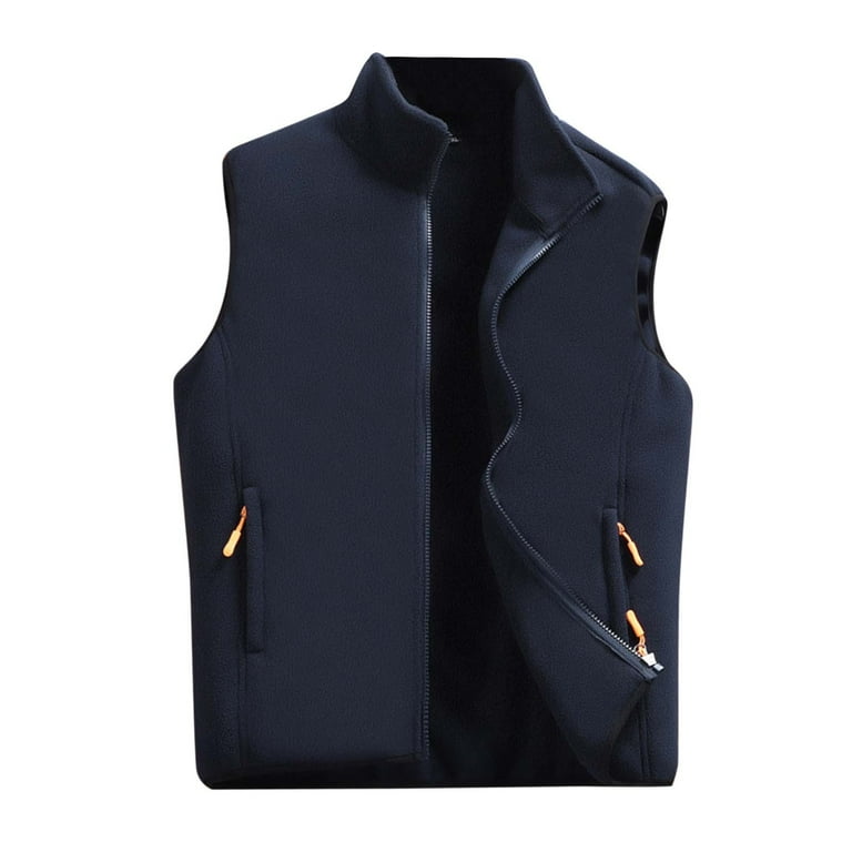 Men Fashion Casual Solid Color Vest Motorcycle Fleet Punk Leather Vest Coat Vest Kindling Jacket down Jacket Men Big And Tall Mens Mid Weight Jackets Jacket Men Small Pickpocket Proof Jacket Wool