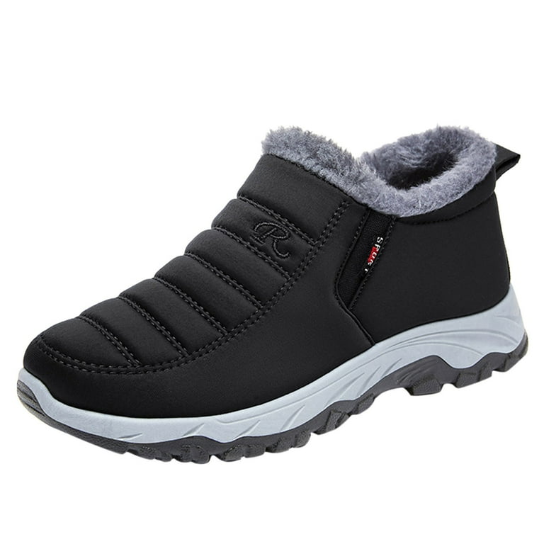 Warm waterproof slip on shoes top