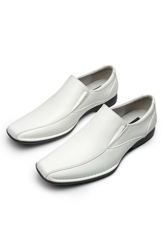 Men Fashion Comfort Classic Square Toe Slip On Loafers Oxford Dress Shoes