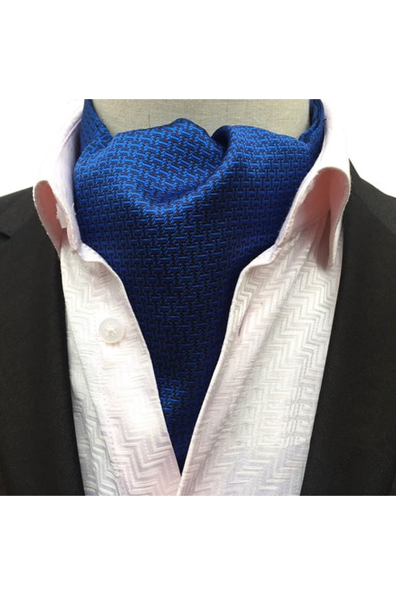 Men Fashion Houndstooth Paisley Long Scarves Cravat Ascot Wedding Neckties HZ231